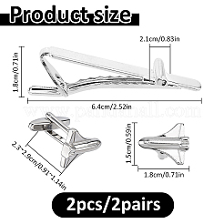 Alloy Cufflinks & Tie Clips Sets&nbsp;AJEW-WH0886-09B