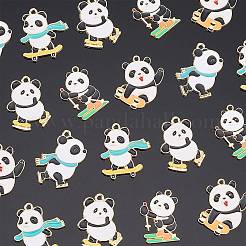 20pcs 5 Style Rack Plating Alloy Enamel Pendants&nbsp;ENAM-NB0001-87
