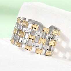 304 Stainless Steel Cuff Open Rings&nbsp;SA-CBAB767-21GP