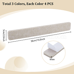 12Pcs 3 Colors Self-adhesive Felt Crafts&nbsp;FIND-PH0027-74
