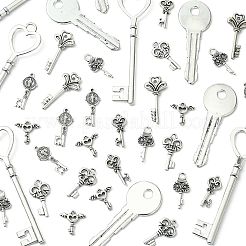 40Pcs 8 Styles Tibetan Style Alloy Pendants&nbsp;TIBEP-FS0001-44