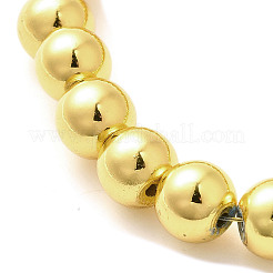 Electroplated Synthetic Magnetic Hematite Beads Strands&nbsp;G-L613-F01-02C
