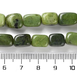 天然カナダ翡翠ビーズ連売り  直方体の  7.5~11.5x5.5~9x5.5~9mm  穴：1mm  約41~42個/連  14.96~15.83インチ（38~40.2cm）&nbsp;X-G-P497-01D-01