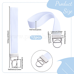 12Pcs Polyester Wristband Keychains&nbsp;KEYC-SP00007