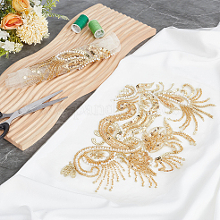 Flower Pattern Polyester Applques&nbsp;PATC-WH0023-84