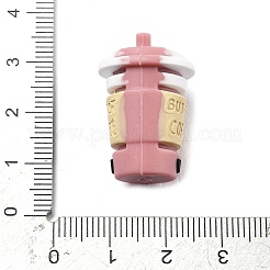 シリコンビーズ  焦点ビーズ  コー​​ヒーカップ  ピンク  23x17mm  穴：2mm&nbsp;SIL-V007-02A