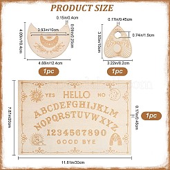 Wooden Witch Craft Sets&nbsp;DJEW-WH0063-29C