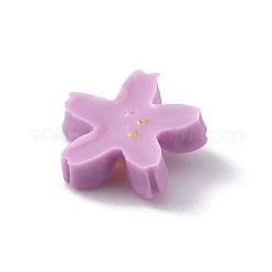 花不透明樹脂カボション  ジュエリー作りのための  オールドローズ  7x7.5x2mm&nbsp;FIND-WH0034-98I