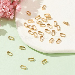 304ステンレススチールスナップオンベイル  18KGP本金メッキ  6x3x2.2mm  内径：5.5x2.5mm&nbsp;STAS-YW0001-46