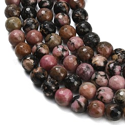 Natural Rhodonite Beads Strands&nbsp;G-C280-B12-8mm