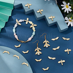 80Pcs 4 Style Rack Plating Alloy Beads&nbsp;FIND-CA0004-37