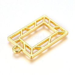 Zinc Alloy Open Back Bezel Pendants&nbsp;PALLOY-D199-07G