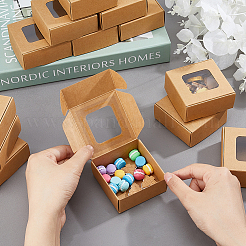 Kraft Paper Candy Storage Box&nbsp;CON-WH0084-90A