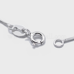 Anti-Tarnish Rhodium Plated 925 Sterling Silver Chain Necklaces&nbsp;STER-F039-11P