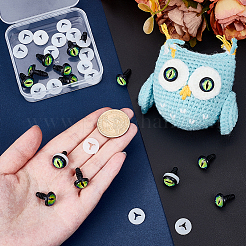 Glass Luminous Craft Doll Eye&nbsp;DIY-PH0030-39A