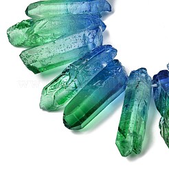 Two Tone Natural Quartz Crystal Beads Strands&nbsp;G-Z131-K01-06