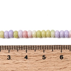 Cracked Opaque Glass Beads Strand&nbsp;GLAA-D306-A09