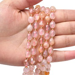 Natural Cherry Blossom Agate Beads Strands&nbsp;G-F809-A12-01