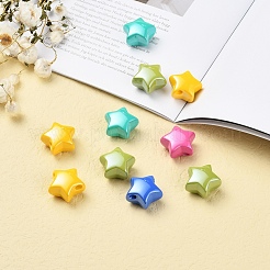 32Pcs 8 Colors Opaque Acrylic Beads&nbsp;MACR-YW0001-41