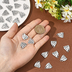 チベット風アロイペンダント50個  キャンプファイヤー  鉛フリー＆カドミウムフリー  アンティークシルバー  18x15.5x2mm  穴：2mm&nbsp;FIND-SC0020-84