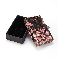 Flower Pattern Cardboard Jewelry Packaging Box&nbsp;X1-CBOX-L007-003A