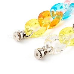 Acrylic Curb Chain Phone Case Chain&nbsp;HJEW-JM00504-03