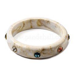 Resin Bangles for Women&nbsp;LS-BJEW-P357-04G