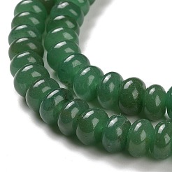 天然石グリーンアベンチュリンビーズ連売り  グレードAB  ロンデル  8x5mm  穴：1.2mm  約70~74個/連  14.76~15.08インチ（37.5~38.3cm）&nbsp;G-D481-03B