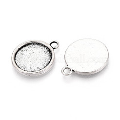 Tibetan Style Alloy Pendant Cabochon Settings&nbsp;PALLOY-N178-13AS-D