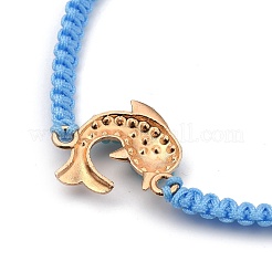 Adjustable Nylon Cord Braided Bead Bracelets&nbsp;BJEW-JB05394-01