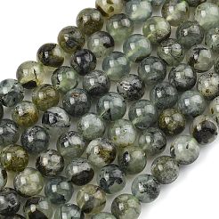 天然石プレナイトビーズ連売り  ラウンド  10~10.5mm  穴：1.2mm  約7~8個/連  29.53''（75cm）〜31.50''（80cm）&nbsp;G-D361-02A-10mm
