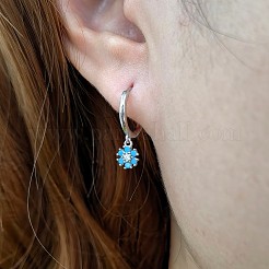 S925 Silver Flower Ear Cuffs Fashion Romantic Delicate Earrings&nbsp;OO2534-14
