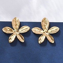 304 Stainless Steel Stud Earrings for Women&nbsp;EJEW-K306-16G
