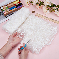 Polyester Embroidered Fabric&nbsp;DIY-WH0671-318