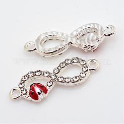 Alloy Rhinestone Links connectors&nbsp;ALRI-S161-02S