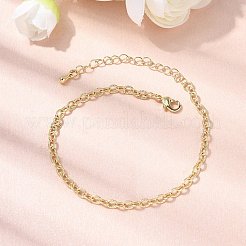 Brass Link Chain Bracelet for Women&nbsp;BJEW-A065-07G