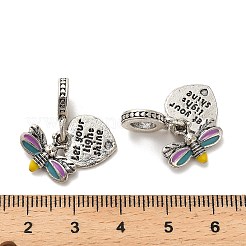 Rack Plating Alloy Colorful Enamel European Dangle Charms&nbsp;FIND-Q115-01AS