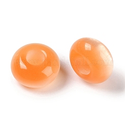 レジンヨーロピアンビーズ  大穴ビーズ  模造キャットアイ  ロンデル  ミックスカラー  13.5x7.5mm  穴：5mm&nbsp;RESI-F055-08
