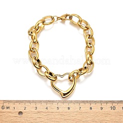 304 Stainless Steel Charm Bracelets&nbsp;BJEW-Q050-02G