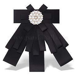Bowknot Satin Rhinestone Brooches&nbsp;JEWB-WH0020-045