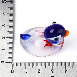 Handmade Lampwork Duck Display Decorations&nbsp;LAMP-T025-14B