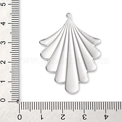 真鍮チャーム  カドミウムフリー＆ニッケルフリー＆鉛フリー  ファン  プラチナ  42x29.5x1mm  穴：1.2mm&nbsp;KK-R223-20P