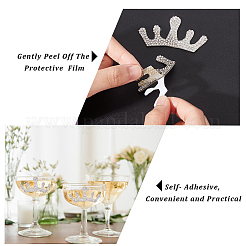 Crown Self Adhesive Rhinestone Appliques&nbsp;DIY-WH0349-70