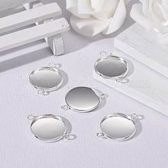 201 Stainless Steel Cabochon Connector Settings&nbsp;STAS-F191-15S-G