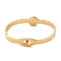 Vacuum Plating 304 Stainless Steel Bangles&nbsp;BJEW-F474-28G