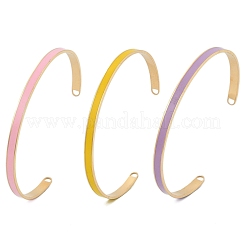 304 Stainless Steel Cuff Bangles for Women&nbsp;BJEW-Z087-09G