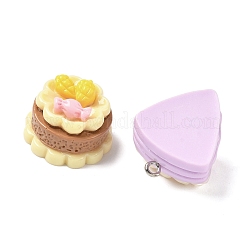Opaque Resin Dessert Craft Pendant&nbsp;X-RESI-D014-02P