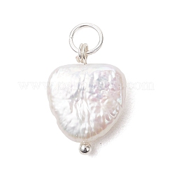 Natural Baroque Keshi Pearl Pendants&nbsp;PALLOY-JF05177