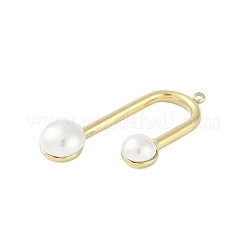 Acrylic Imitation Pearl Pendants&nbsp;STAS-P366-31G