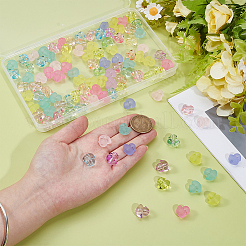 120Pcs 2 Styles Transparent & Frosted Acrylic Beads Set&nbsp;OACR-ME0001-26